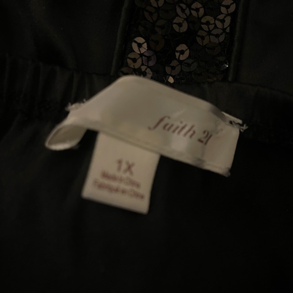 Strapless Sequin & Silk Faith 21 Mini Dress - Picture 4 of 4